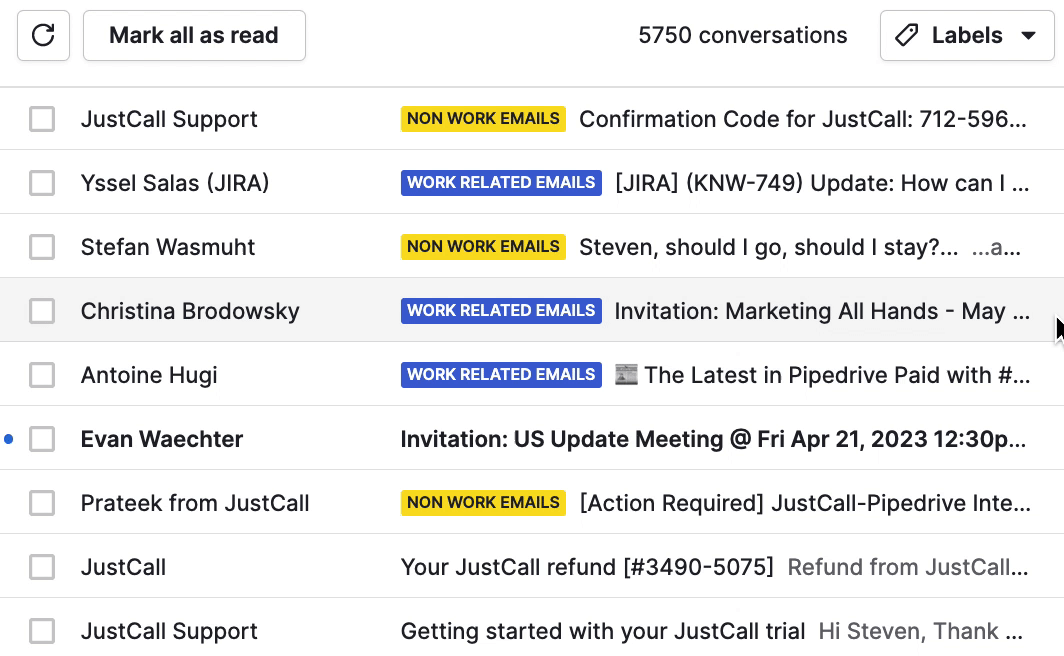 Email labels Knowledge Base Pipedrive